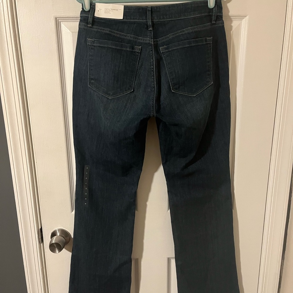 Loft mid rise bootleg jeans size 4 - Picture 2 of 4